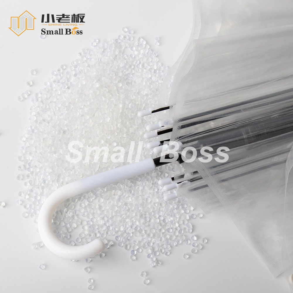 Waterproof high-transparency and low-odor soft PVC Compound for umbrella