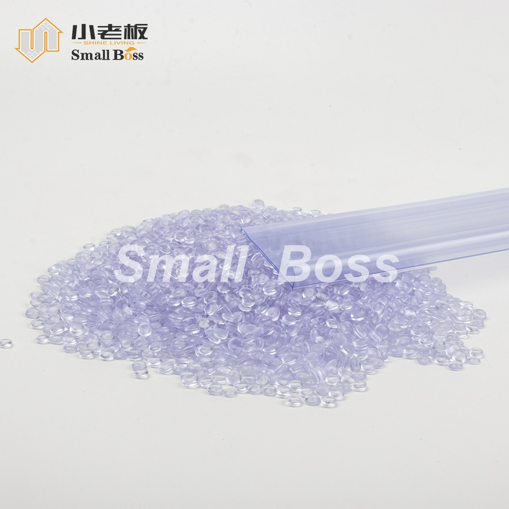 PVC硬质通明专用料 高通明PVC超市价目条专用颗粒